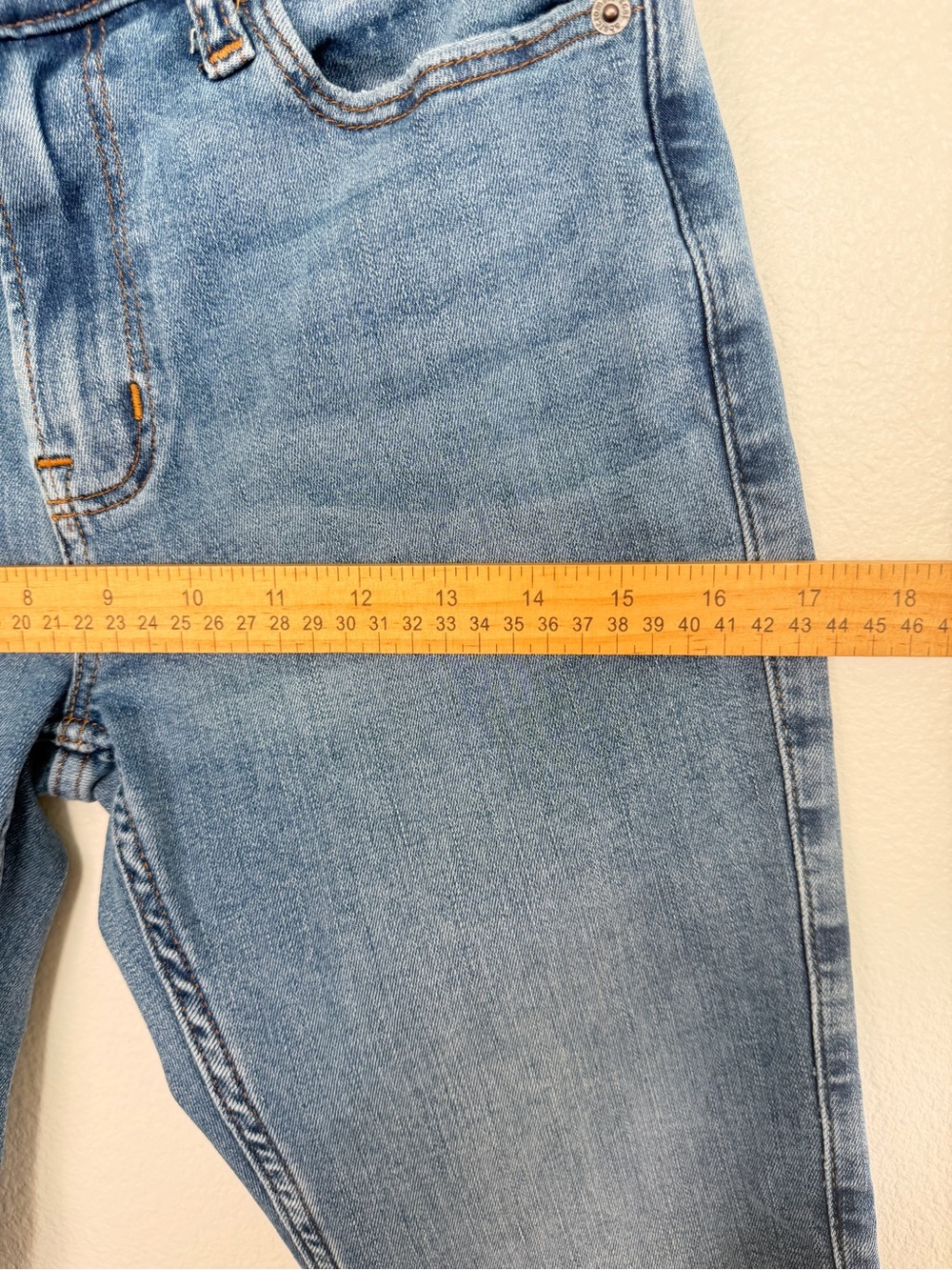 Abercrombie Kids Jeans Boys 11/12 Long Denim Taper Casual Preppy Pant - Picture 11 of 13
